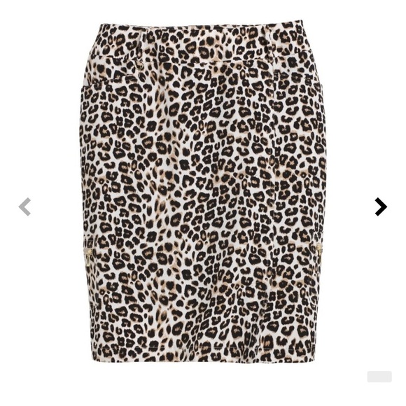 Zenergy Golf by Chicos Leopard Print Gold Skort sz 16/ XL - Picture 3 of 15